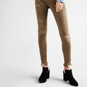 Express distressed Ankle Jeans